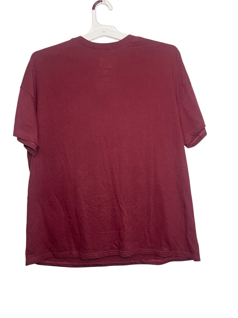 Hello Kitty Maroon Tee with Pink Logo and White Character - Picture 2 of 3
